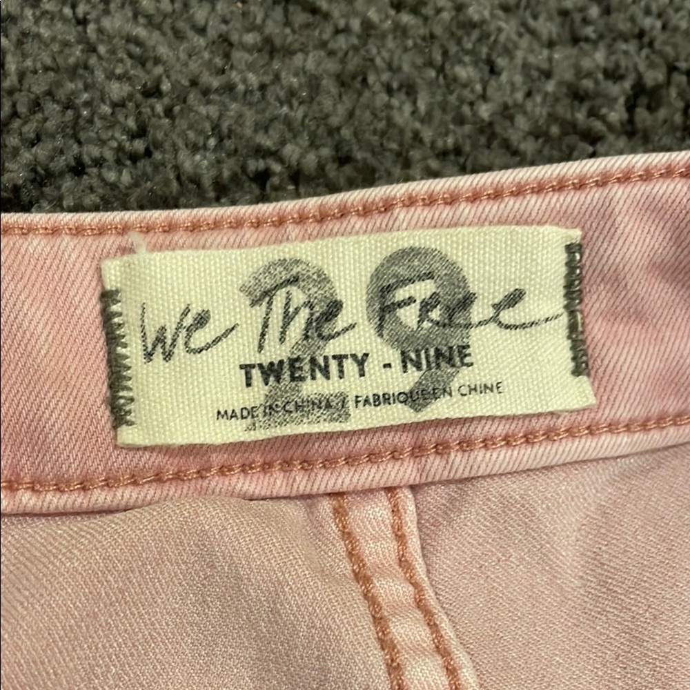 We The Free Free People light pink extra wide leg jeans size 29 - Picture 7 of 10